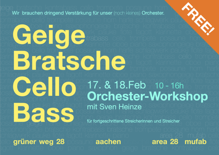 Orchester-Workshop mit Sven Heinze