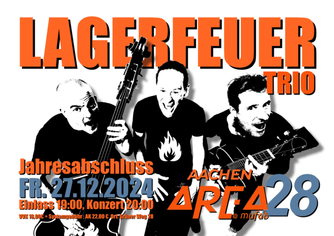 Lagerfeuer-Trio in der Area 28